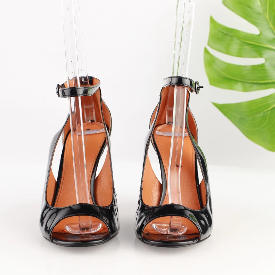 Sandalia Rochelle Via Spiga para mujer talla 8 charol negro Mary Jane tacón vestido zapato Foto 2 de 4