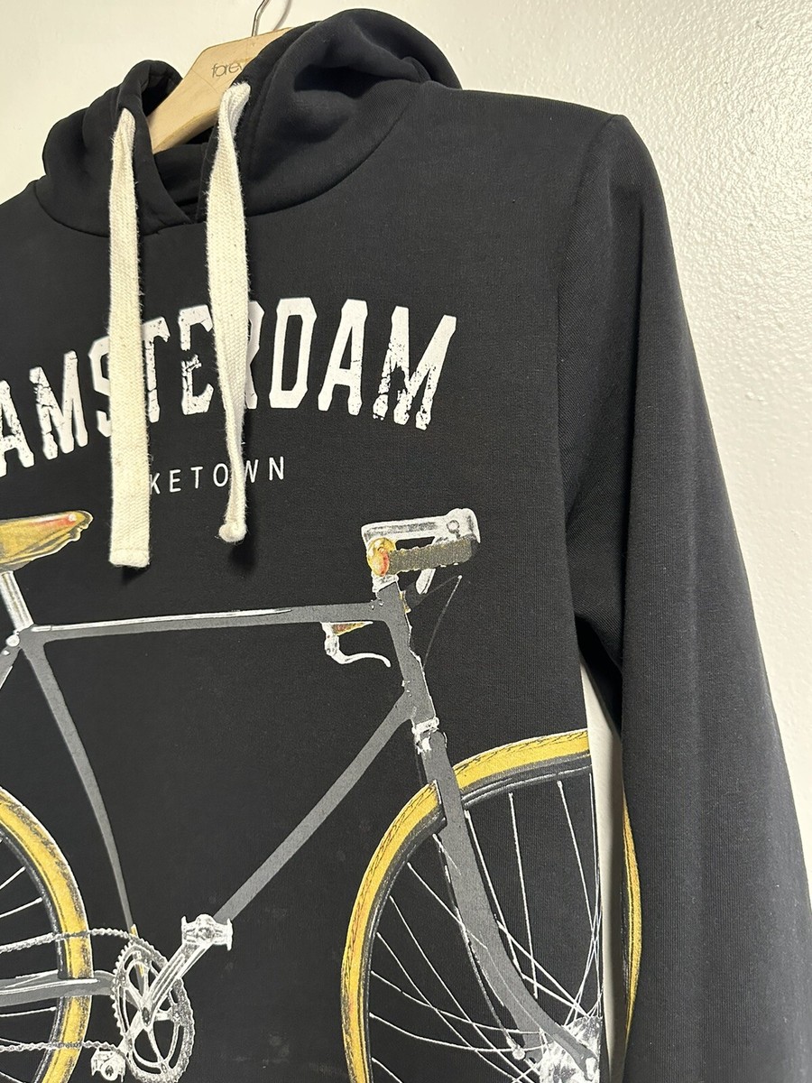 希少 レア 2010年製  CYCLING SWEATSHIRT Rare Fox AMSTERDAM BIKETOWN Big Graphic Bicycle Pullover Cycling