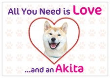Funny Love and a AKITA Vinyl Car Van Decal St...