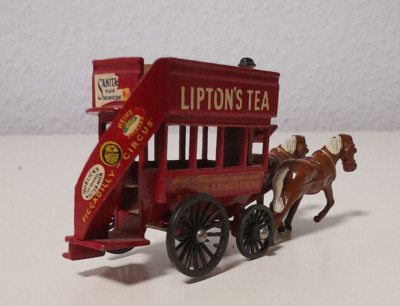 Matchbox Y-12 Modelle of Yesteryear Pferdebus Lipton's Tea by Lesney Vintage