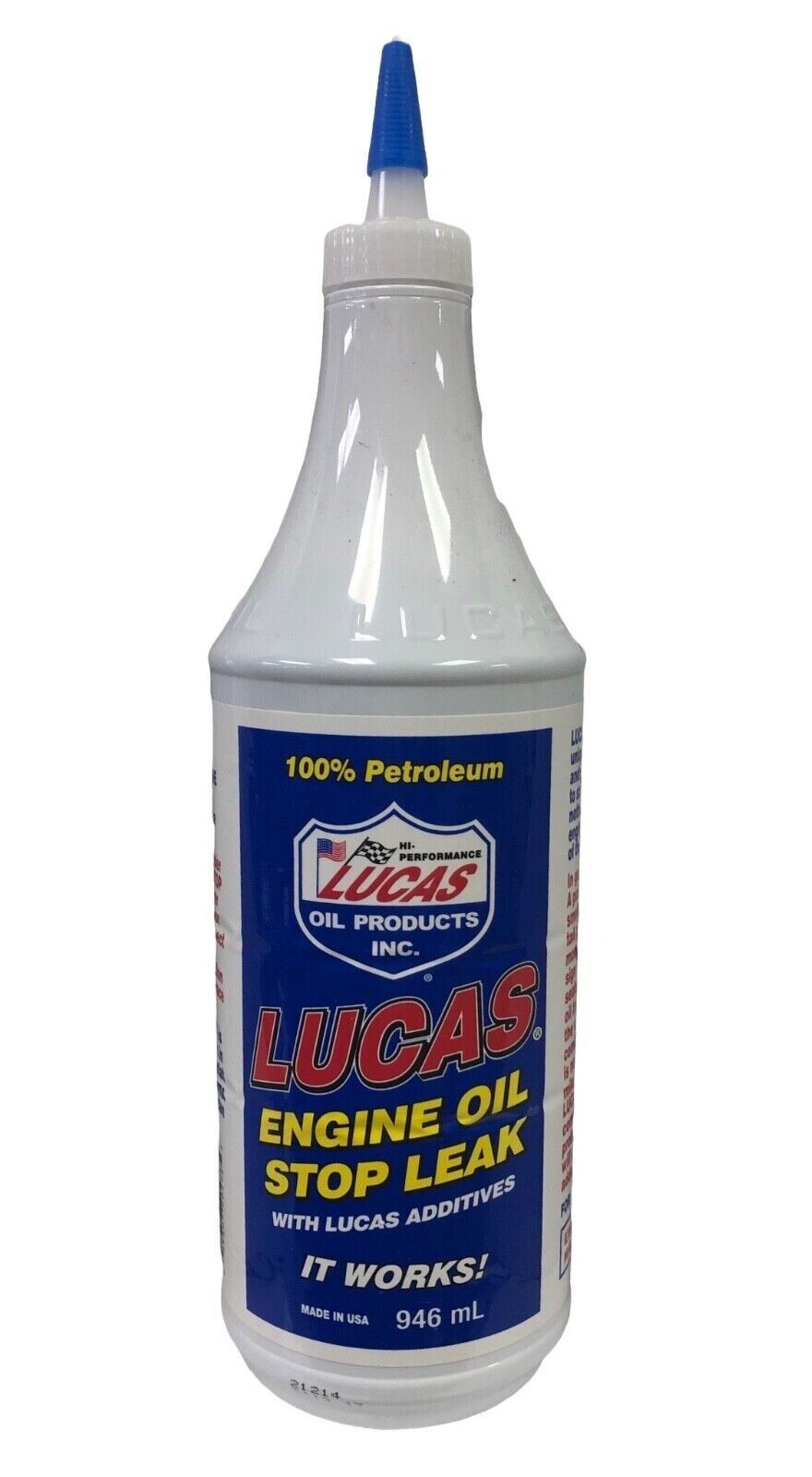 LUCAS ENGINE OIL STOP LEAK 946ml Stops Leaks Rejuvenates Seals