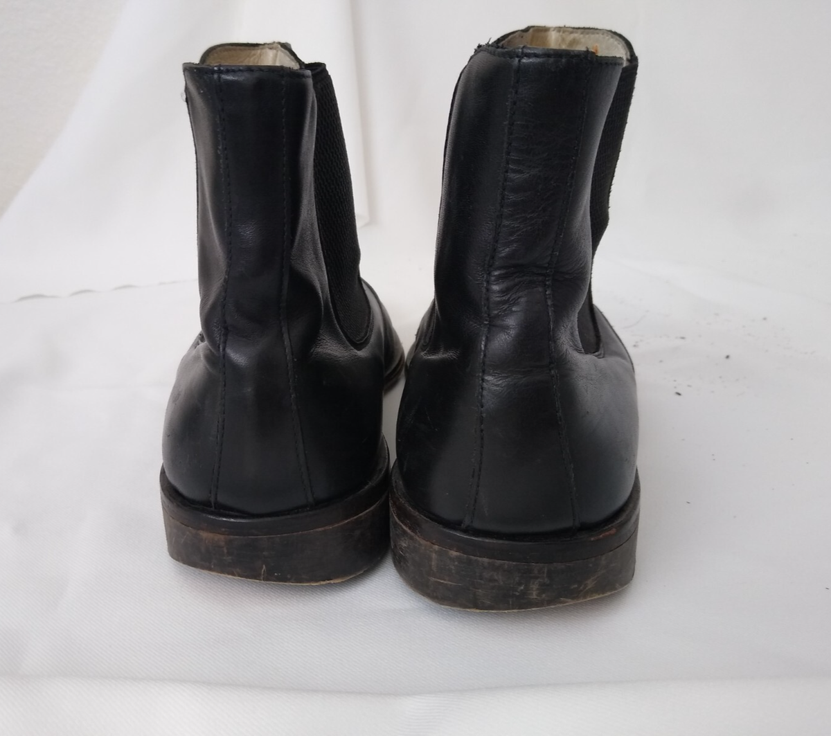 Kenneth Cole NY Leather Men Ankle Boots 11 Black Made In 