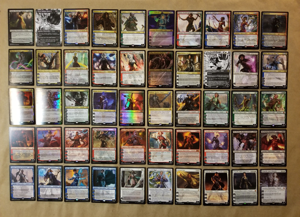 MTG Magic Unique Collection Lot of 50 Legendary Planeswalker Cards (NM/M)