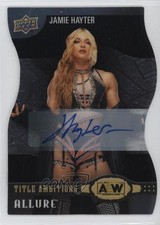 2022 Upper Deck Allure AEW Title Ambitions Auto Jamie Hayter #TA-4 Auto 2oz