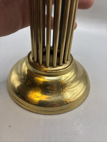 13 Inch Brass Candle Holder Came From An Old Catholic Church Altar Communion - Picture 4 of 10