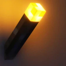 Light-up Wall Torch Lamp with 3 Lighting Levels, Hand Held & Wall Mountable T...