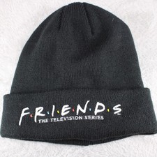 Friends Hat Cap Adult Black Cuff Knit Beanie TV Series