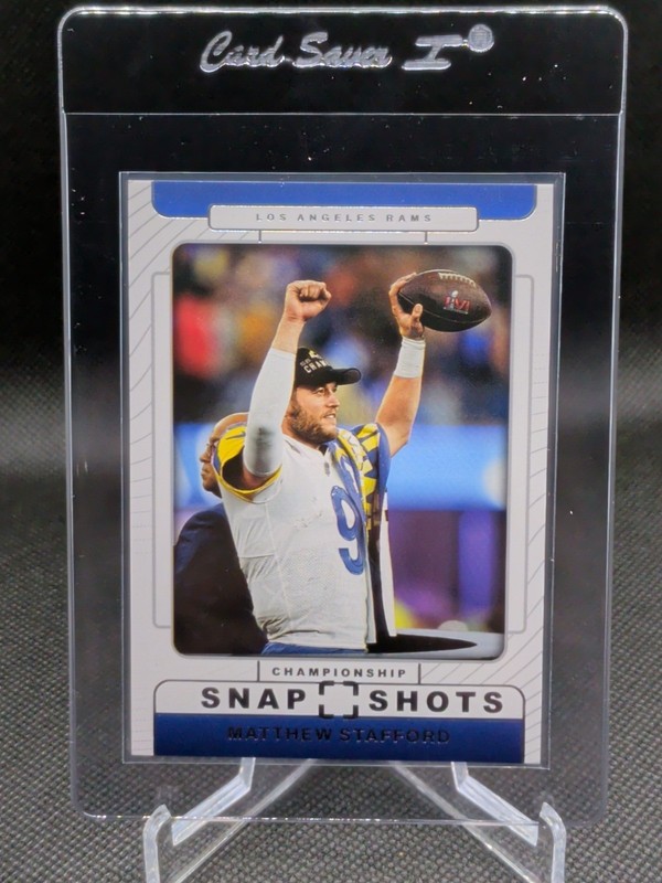 2025 Panini Photogenic Football Matthew Stafford Championship Snapshots