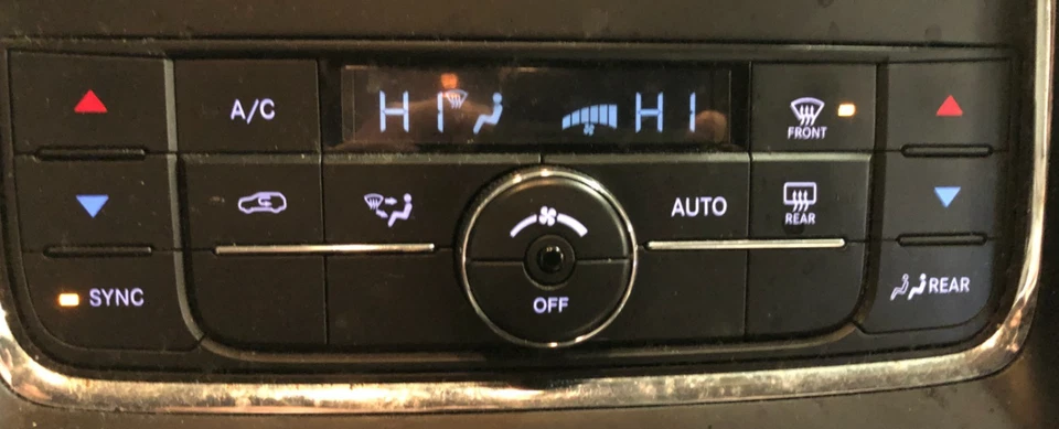 2013 dodge durango climate control switch heater a/c 2011-2013 P55111925AQ - Image 2 of 4