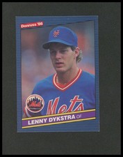 1986 Donruss #482 Lenny Dykstra Rookie Baseball Card