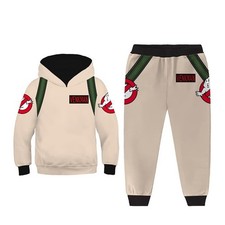 Ghostbusters Cosplay Hoodie 3D Printed sweatshirt Kids Casual Streetwear Pants