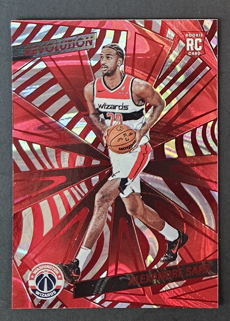 2024-25 Panini Revolution - Rookies Alexandre Sarr #106 Red Swirl (RC)