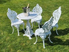 Victorian CAST IRON GARDEN TABLE AND CHAIRS