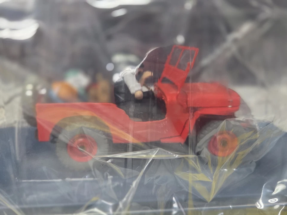 Tintín 1/24 #6 Rojo Willys Jeep Diecast Modelo Coche con Folleto - ¡Nuevo y Sellado! Foto 2 de 4
