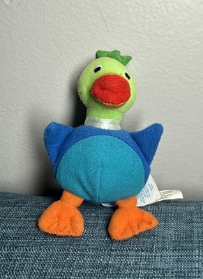 Rare Vintage Baby Einstein Vivaldi Duck 2004 Squeaks & Crinkles Plush Toy