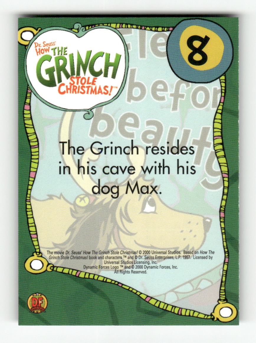 2000 Dynamic Forces The Grinch 8 Fleas before beauty Max BXCP52