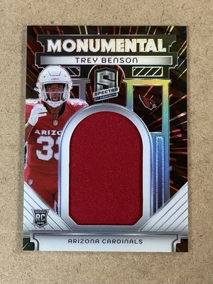2024 PANINI SPECTRA MONUMENTAL MATERIALS #MM-TBN TREY BENSON #D 50/60