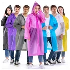 Raincoat Waterproof Poncho Reusable EVA Adult Camping Festival Rain Coat Jackets