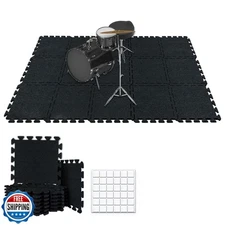 TroyStudio Thick Drum Rug Pad, 15 Pcs 11 x 11 x 0.5 inches Interl