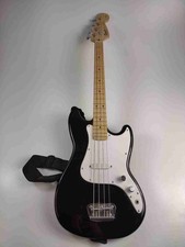 Squier By Fender Bronco Bass Affinity - Black White & Maple