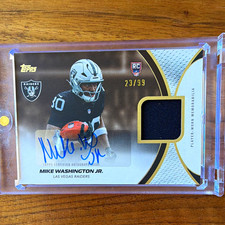 Topps 2026 Flagship Mike Washington Jr. RPA Auto Relic RC /99 #NFLRMA-MW