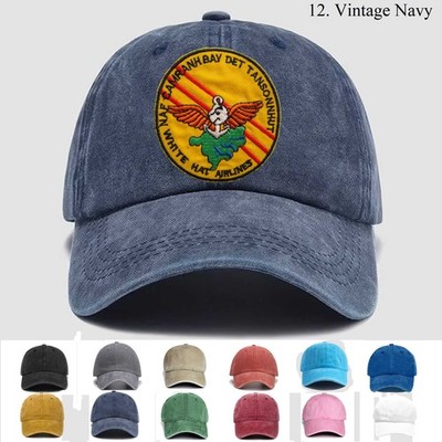 Customized Embroidered Hat Us Naf Cam Ranh Bay Tan Son Nhut Detachment, Gift