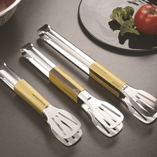 2 Pcs Stainless Steel Steak Clip Kitchen Tong Tool Kitchenware Food