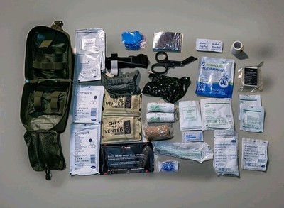 TCCC IFAK befüllt | Tourniquest, Chest Seal, Gauze, Emergency Bandage und mehr