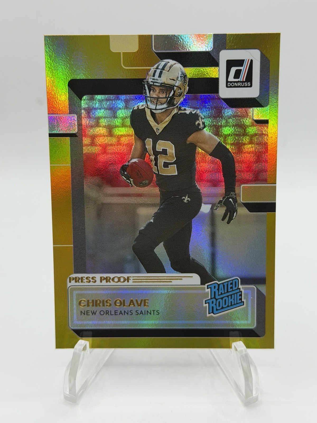 2022 Panini Donruss - Rated Rookie Chris Olave #309 Press Proof Premium (RC)