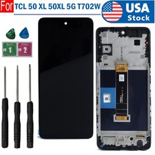 Repair Part LCD Display Touch Screen Digitizer Frame For TCL 50 XL 50XL 5G T702W