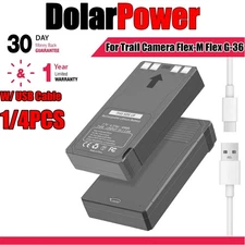 2-Pack Rechargeable LIT-22 Battery For Trail Camera Flex-M Flex G-36 Flex-Plus