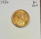 1936 P Lincoln Wheat Cent Philadelphia Mint BU Red