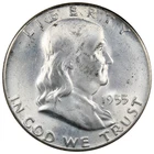 1955-P Franklin Half Dollar BU Brilliantly Uncirculated 50C Bugs Bunny A2739