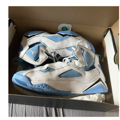Jordan Air Jordan True Flight UNC Mid Top Leather Sneakers 342964-140