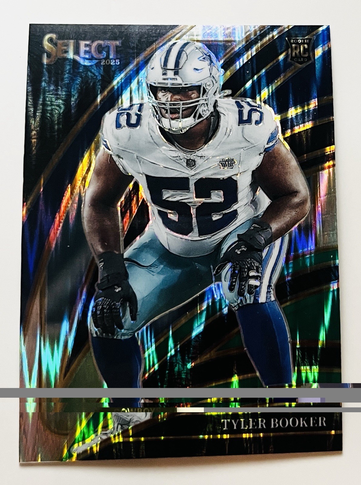 2025 Panini Select Club Level Tyler Booker #298 Black & Green Shock Prizm (RC)