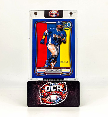 2026 Bowman Chrome Ronald Acuña Jr WBC Team Venezuela Braves TRUE BLUE 100/150