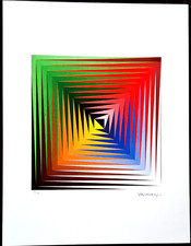 Victor Vasarely  - Pillango von 1970  - 65x50 cm Limitiert  Nr. 49/300
