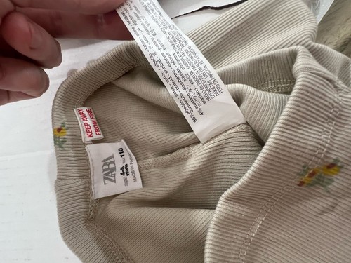 New ZARA Kids Girls Floral Sweatshirt Pullover leggings Set Size 4 5 years Y809B - Picture 23 of 24
