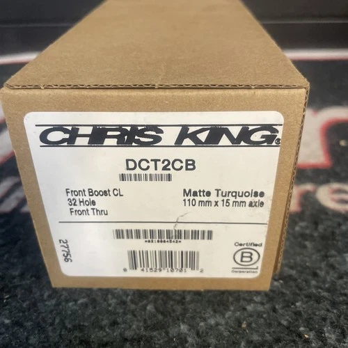 Chris King Front Boost CL 32 Hole Hub - 15 x 110mm Matte Turquoise DCT2CB