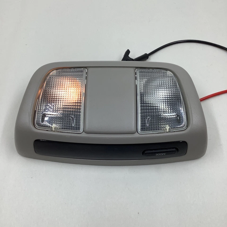 2002-2004 Nissan Xterra OEM fábrica cúpula aérea console leve tela cinza - Imagem 2 de 4