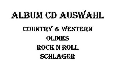 CD Album Auswahl - Country & Western, Gospel, Deutsch, Rock'n Roll, Raritäten