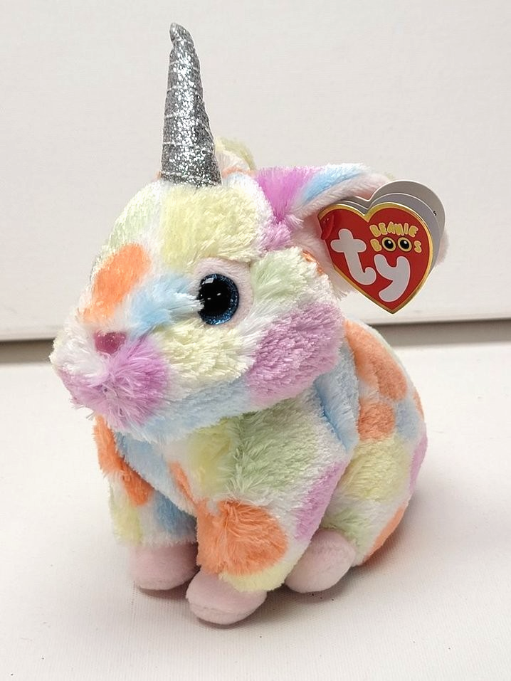 Ty Beanie Boos Begonia the Unicorn rabbit, bunny NEW Boo 6” 15cm