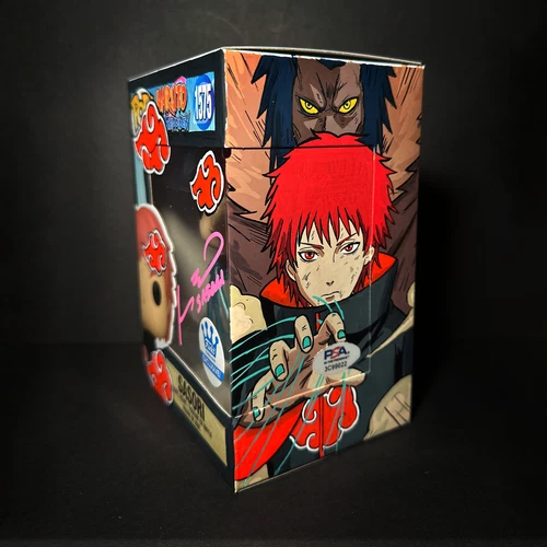 Funko Pop! Naruto - Sasori #1575 Signed - Custom Box Art [GITD] + Hard Protector