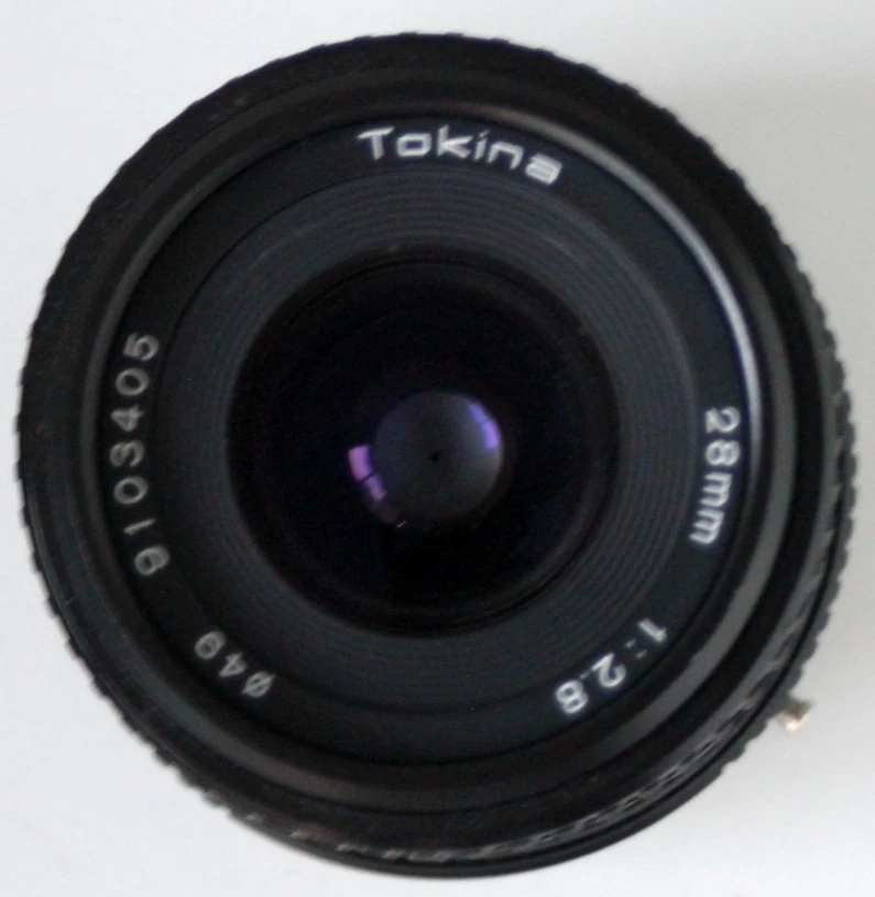 Tokina f2.8 28mm WideAngle Lens Pentax K Mount w/Caps #1966 - Image 2 of 4