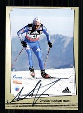 Chudov Maksim Autogrammkarte Originial Signiert Biathlon + A 246358