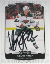 KEVIN FIALA SIGNED 22-23 O-PEE-CHEE DECK MINNESOTA WILD CARD AUTOGRAPH AUTO!!