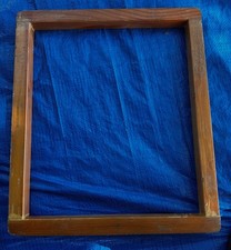 Vintage Silk Screen Printing Frame. Wood, , 21.75" X 18.75" Outside Measurement
