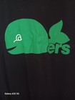 Vintage Rare Hartford CT WHALERS T Shirt Green Whale Shape on Black Tag L — photo 2