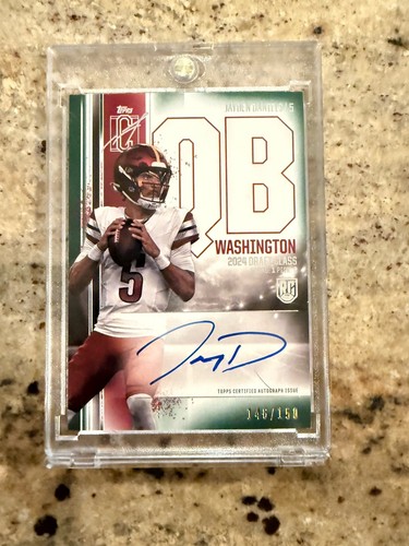 Jayden Daniels [Green] #RCA-JD 2024 Topps Signature Class Rookie Class Autograph Variation card
