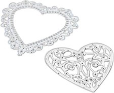 1Pc Heart Cutting Dies Metal Love Heart Die Cuts Embossing Stencils DIY Craft.
